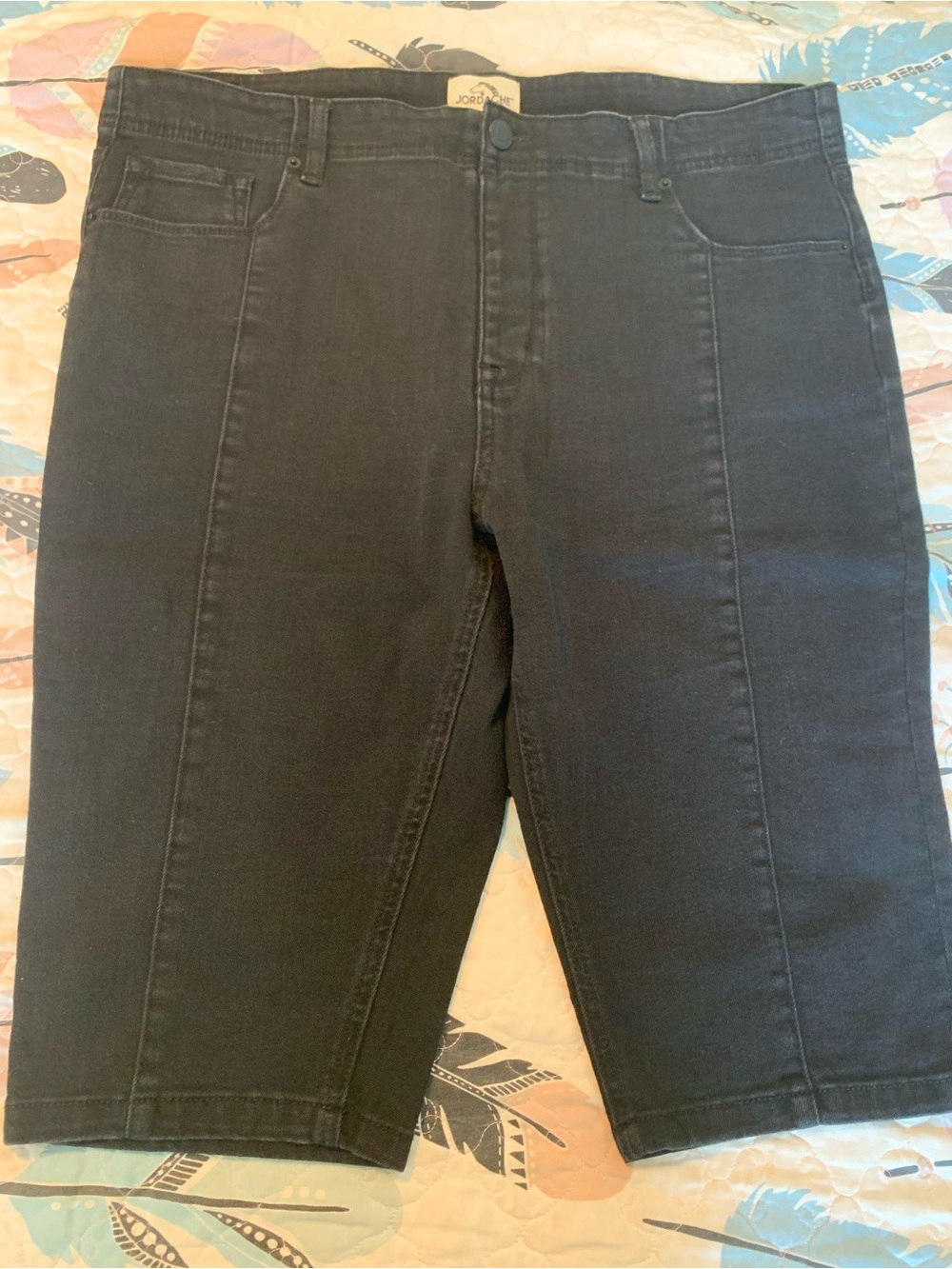 Jordache Black Denim Bermuda Shorts